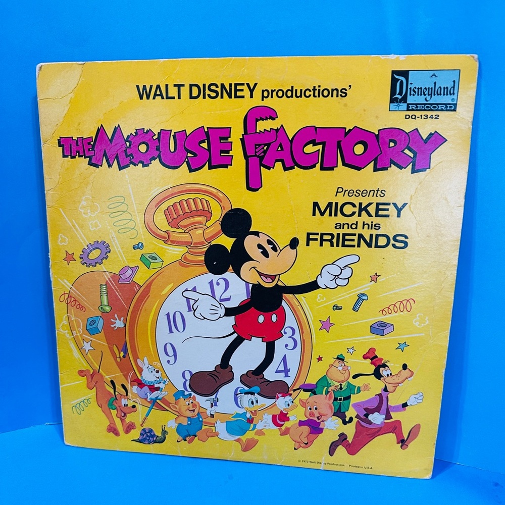 Walt Disney 1972 Disneyland Record The Mouse Factory Mickey And His Friends 12”